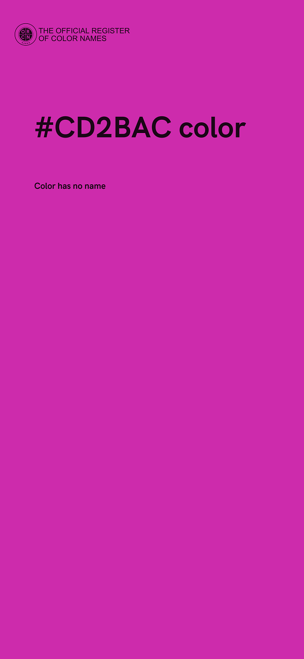 #CD2BAC color image