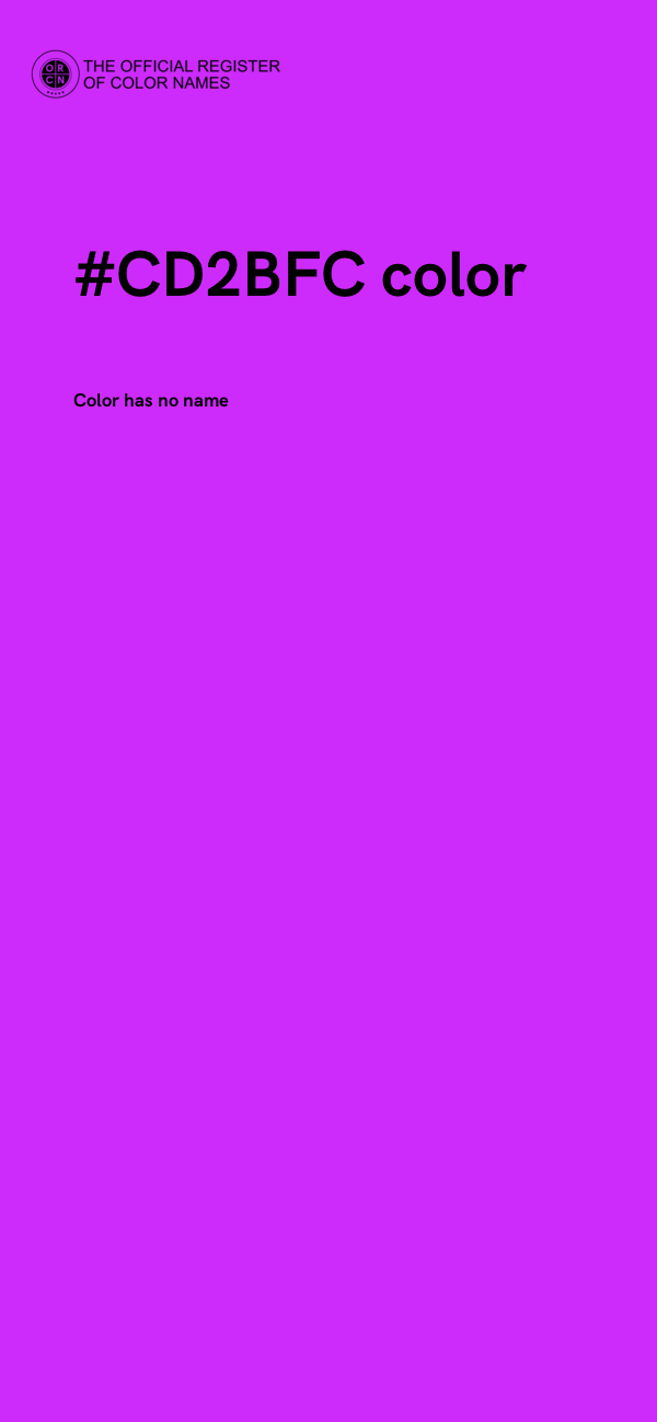 #CD2BFC color image