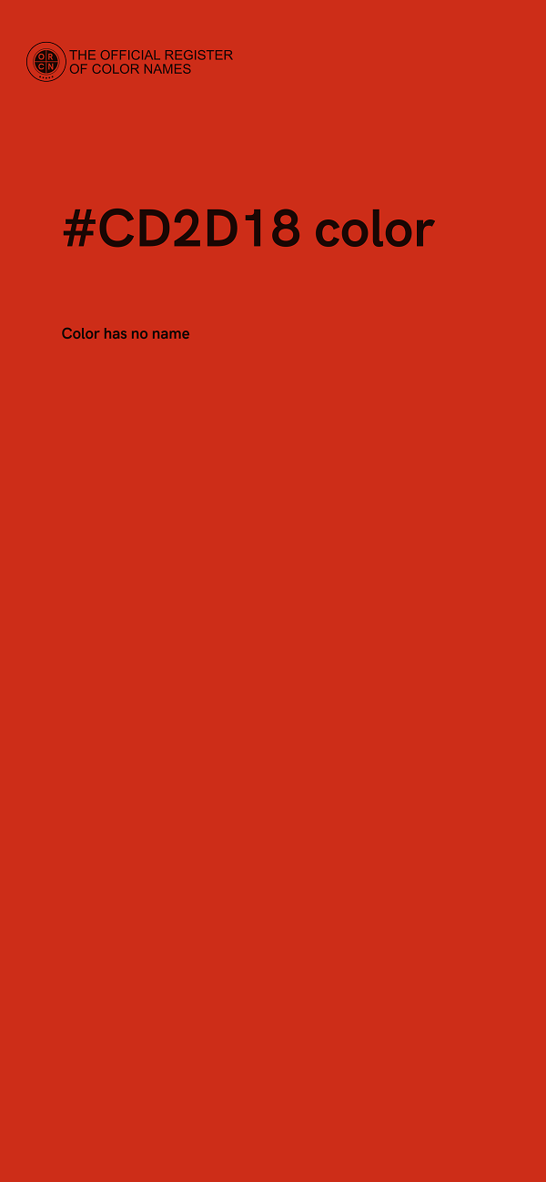 #CD2D18 color image