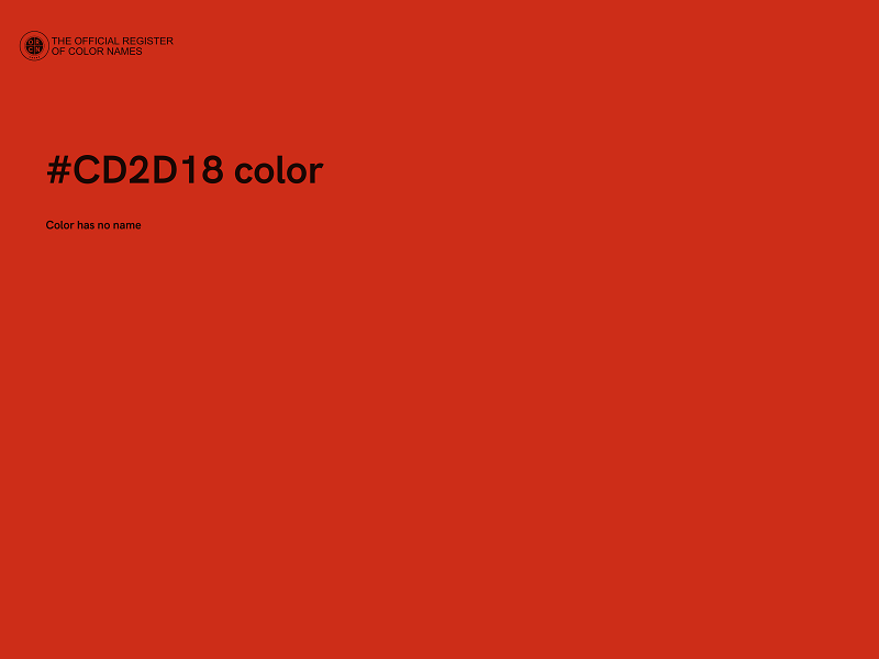 #CD2D18 color image
