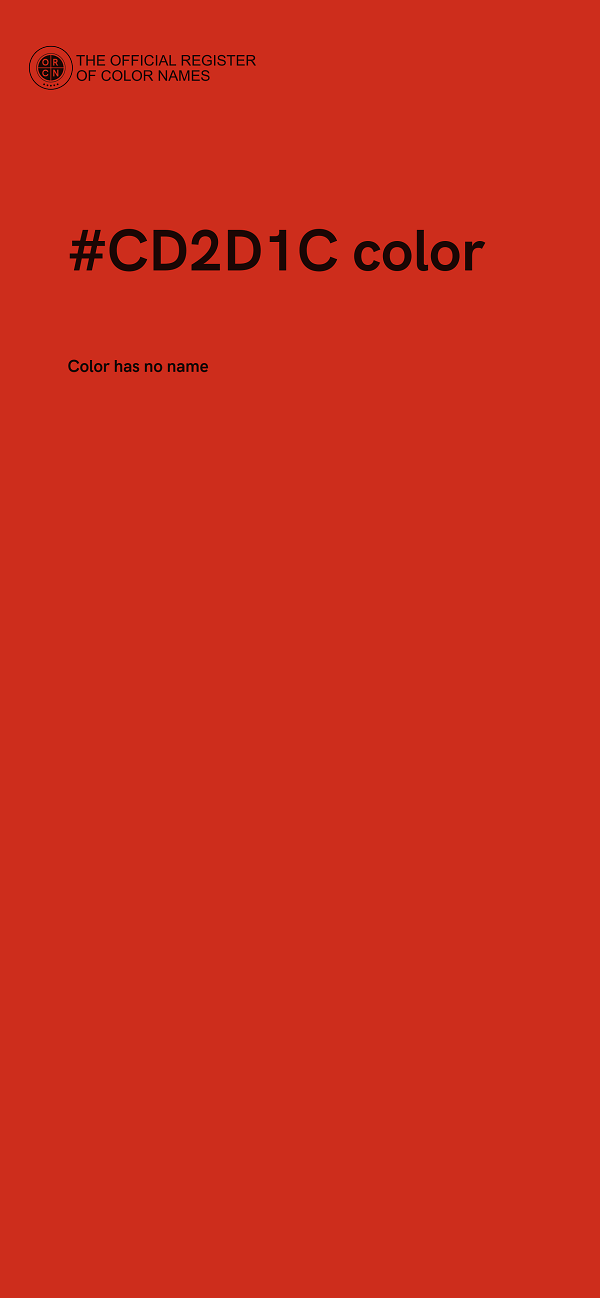 #CD2D1C color image