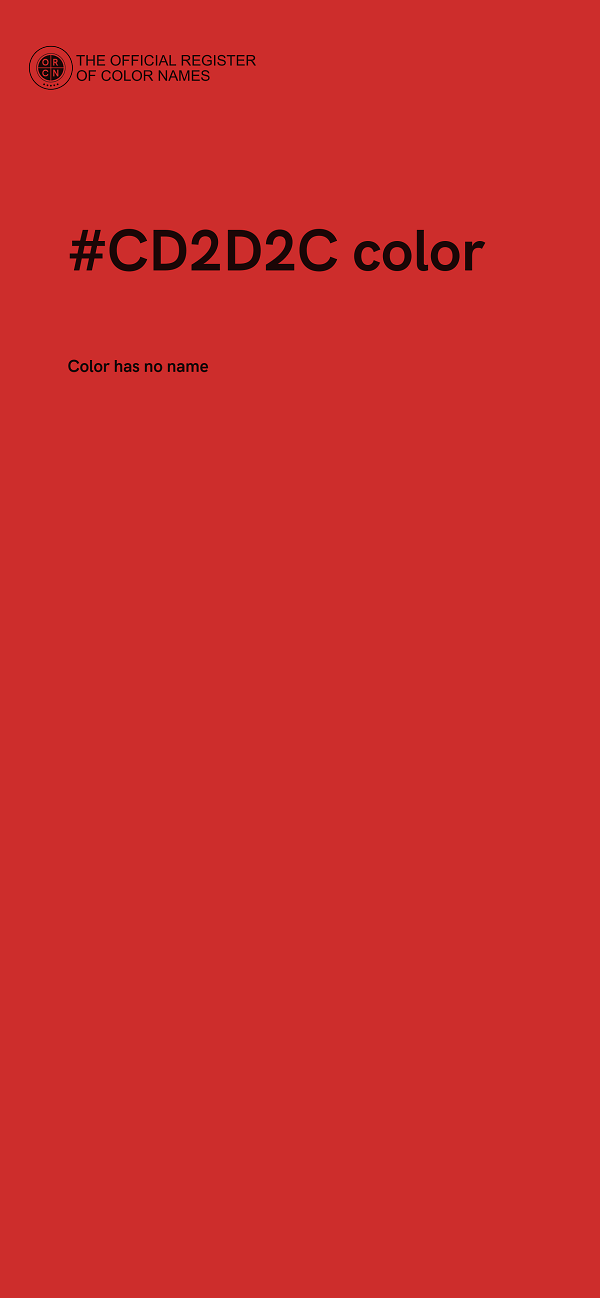 #CD2D2C color image