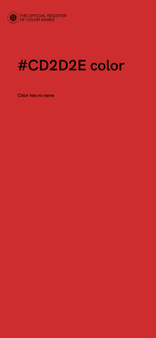 #CD2D2E color image