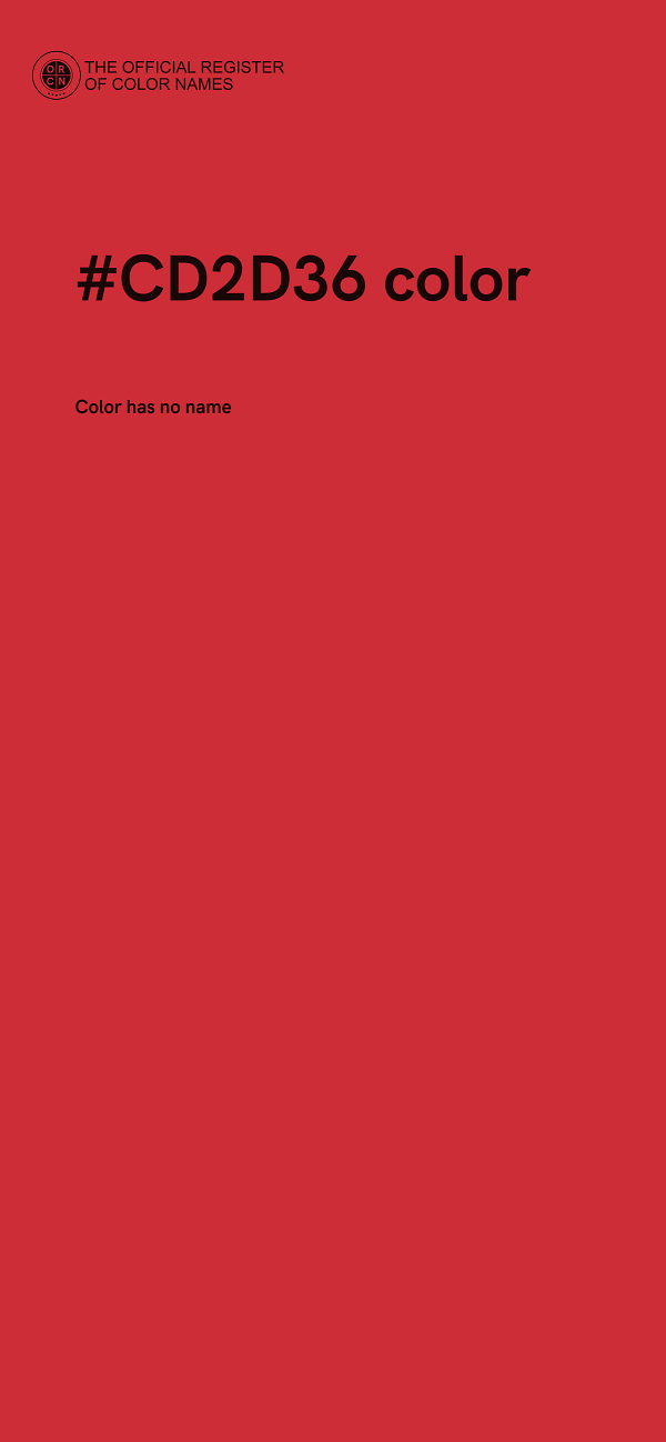 #CD2D36 color image