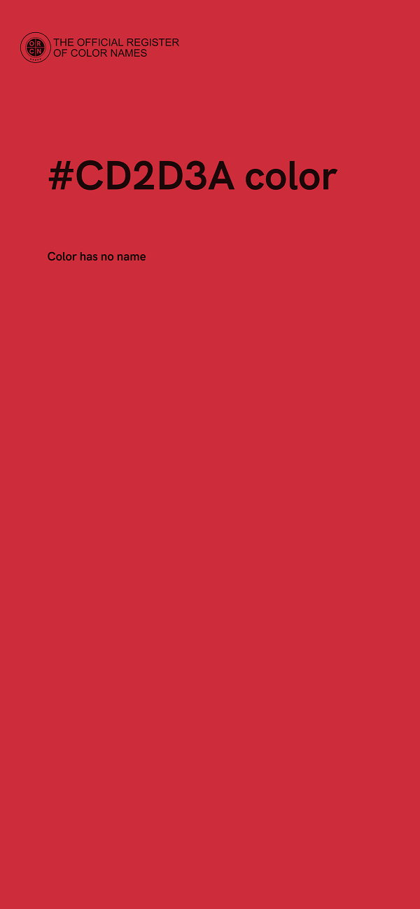 #CD2D3A color image