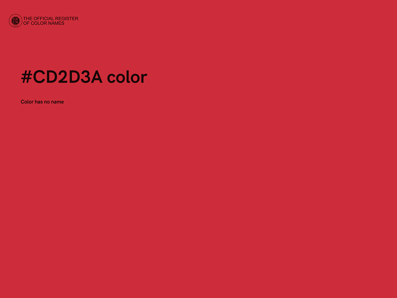 #CD2D3A color image