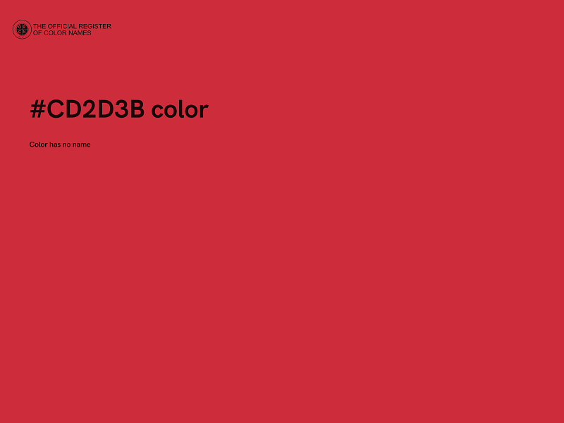 #CD2D3B color image