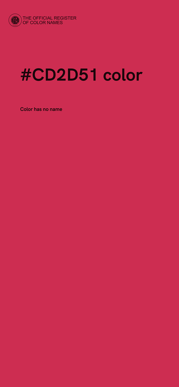 #CD2D51 color image