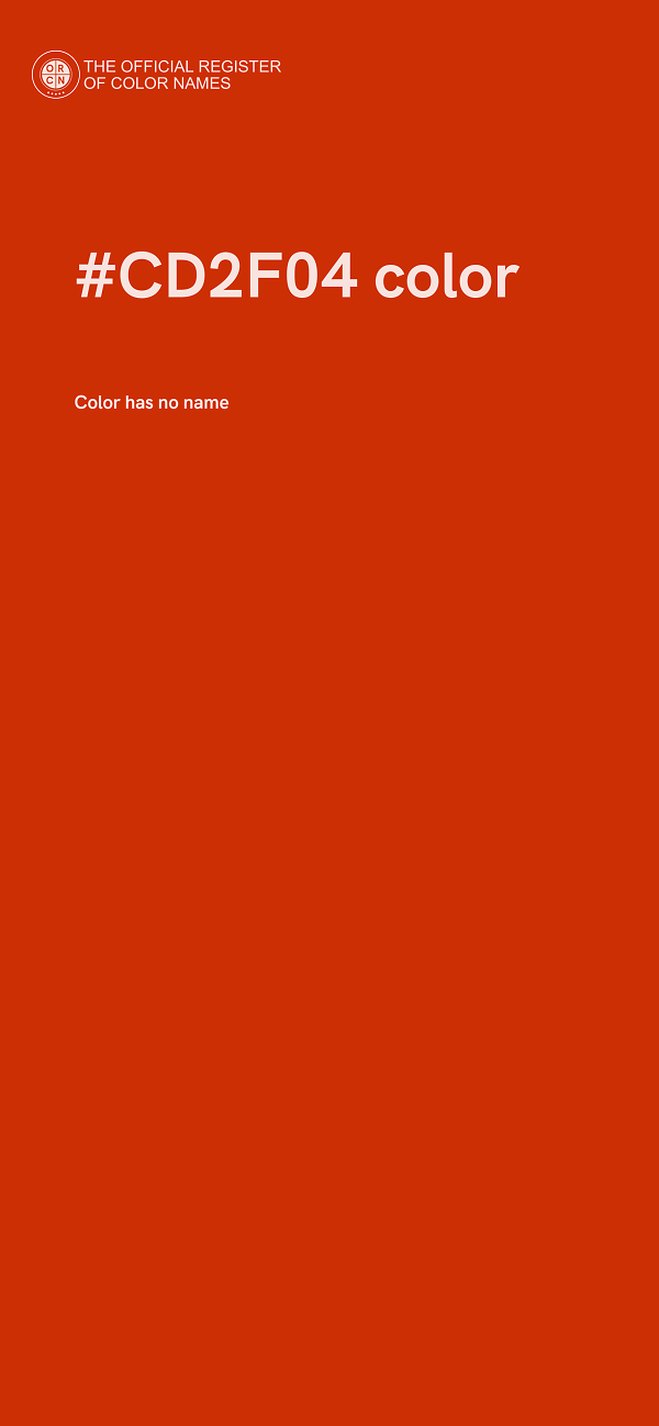 #CD2F04 color image