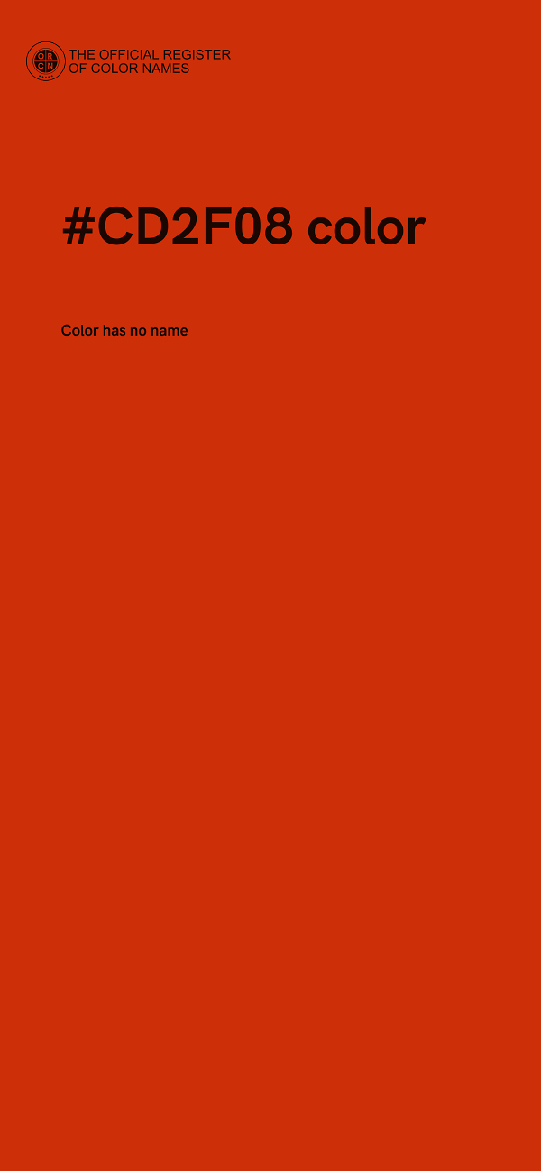 #CD2F08 color image