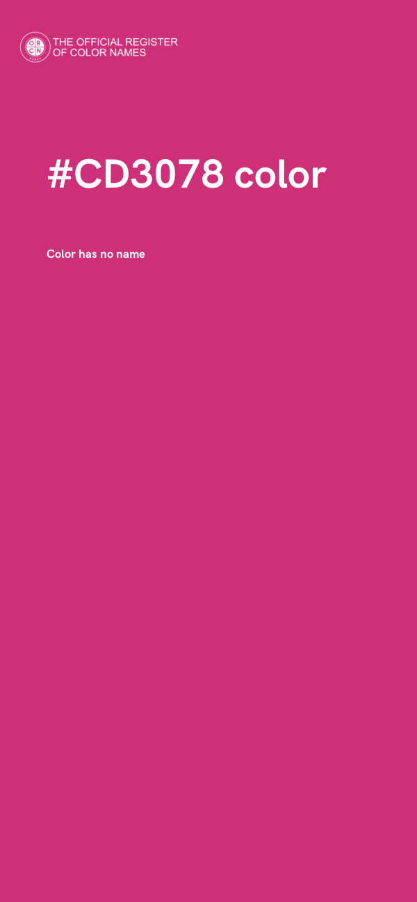 #CD3078 color image
