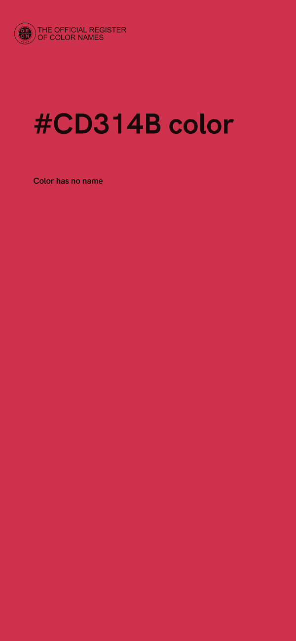 #CD314B color image