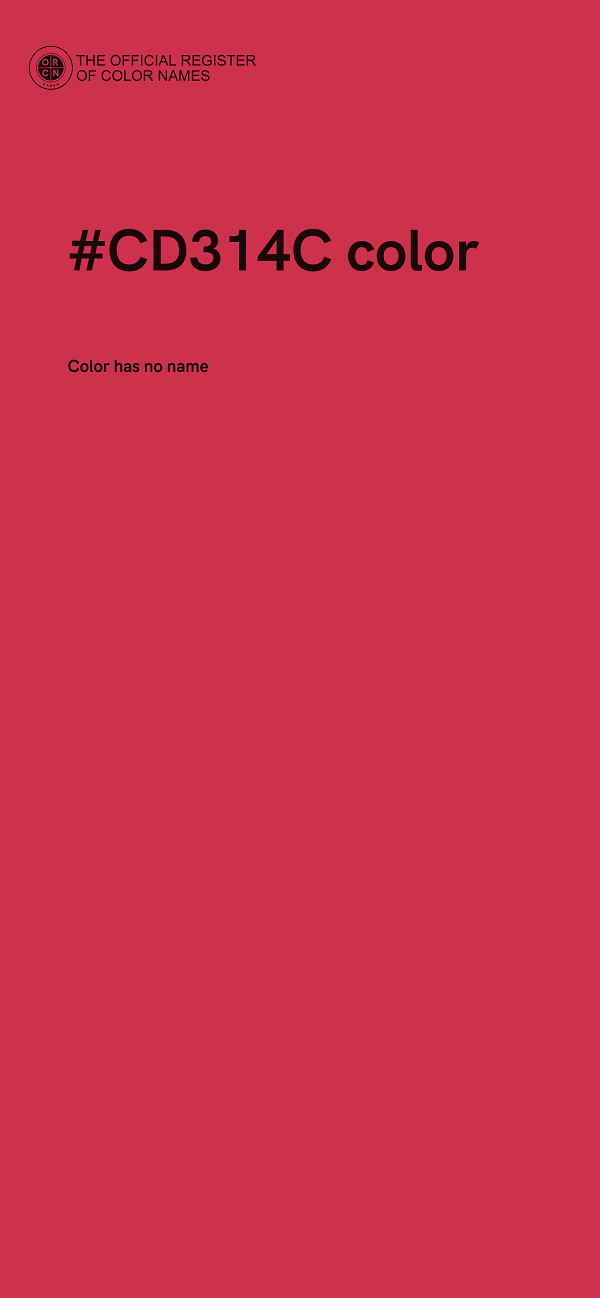 #CD314C color image