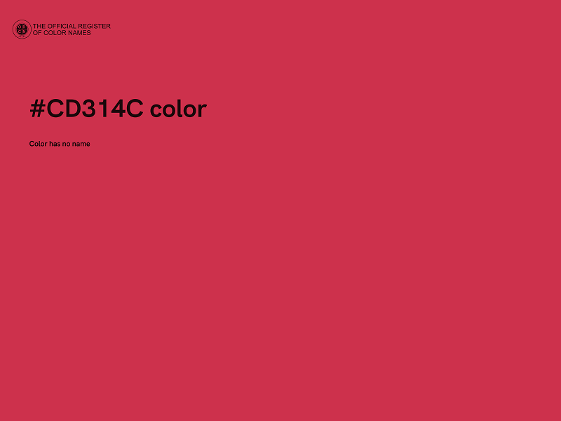 #CD314C color image