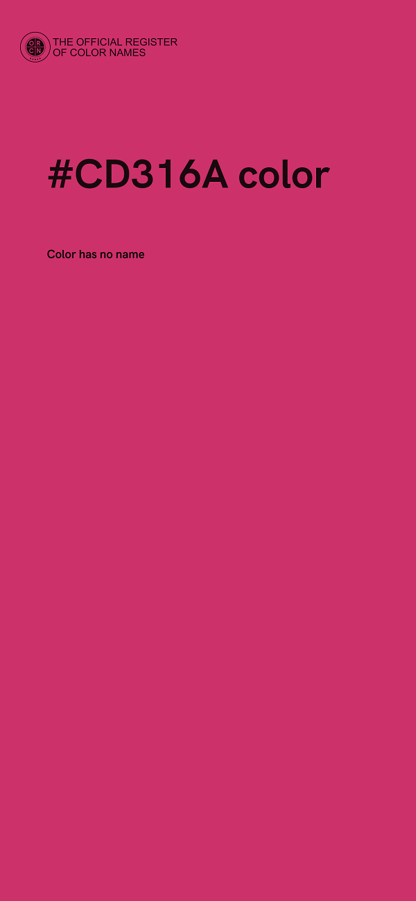 #CD316A color image