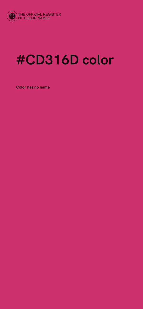 #CD316D color image