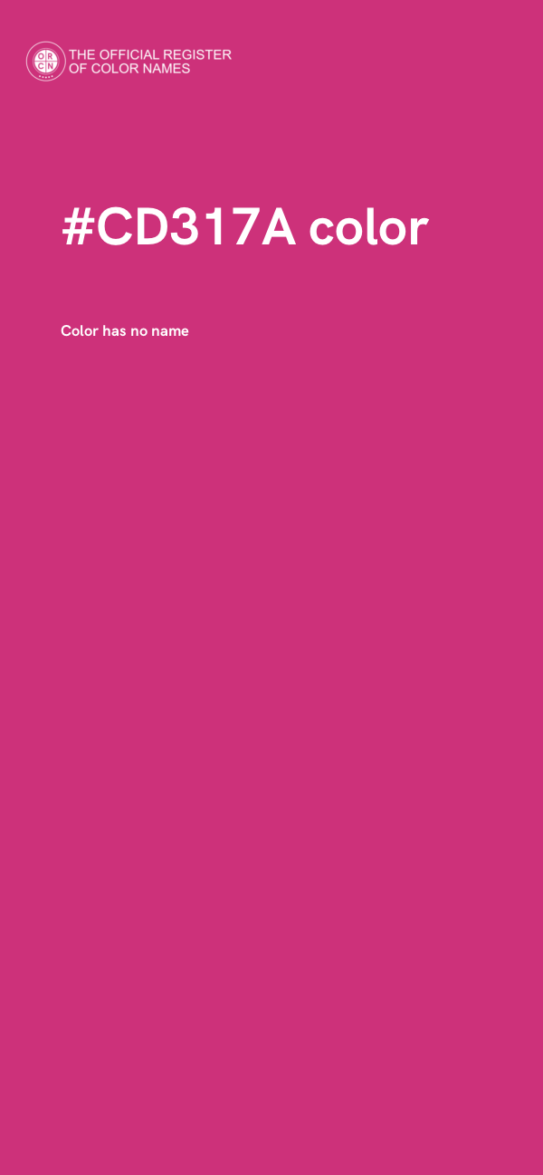 #CD317A color image