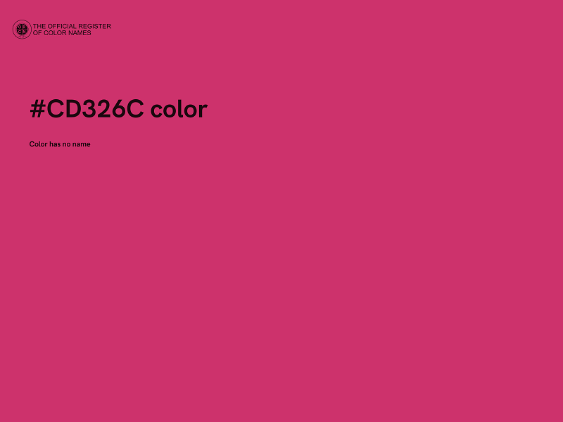 #CD326C color image