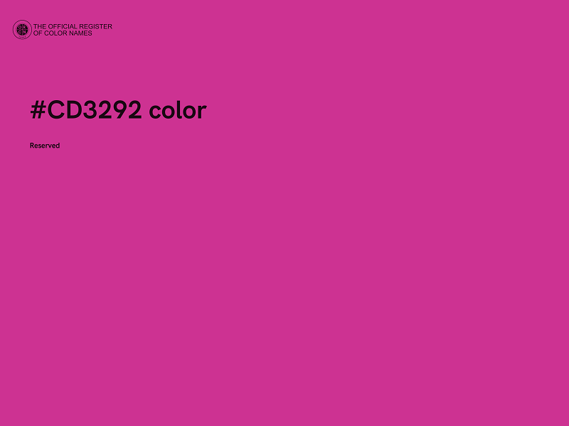 #CD3292 color image