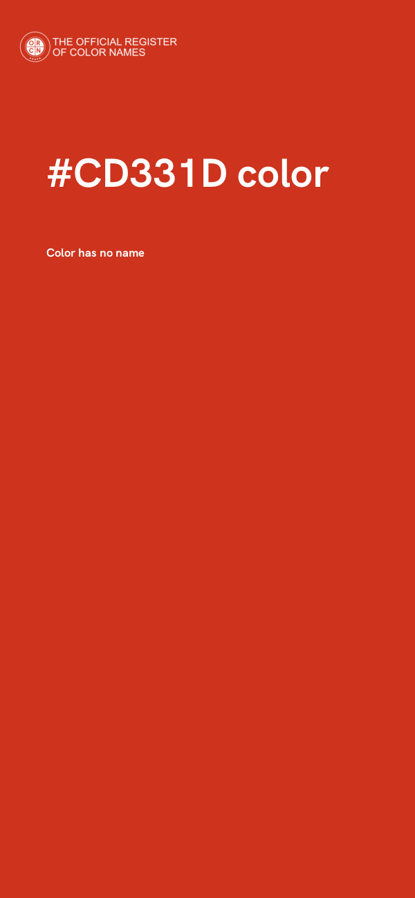 #CD331D color image