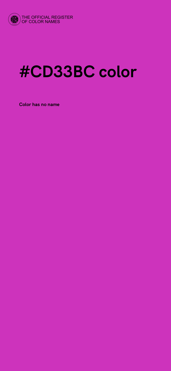 #CD33BC color image