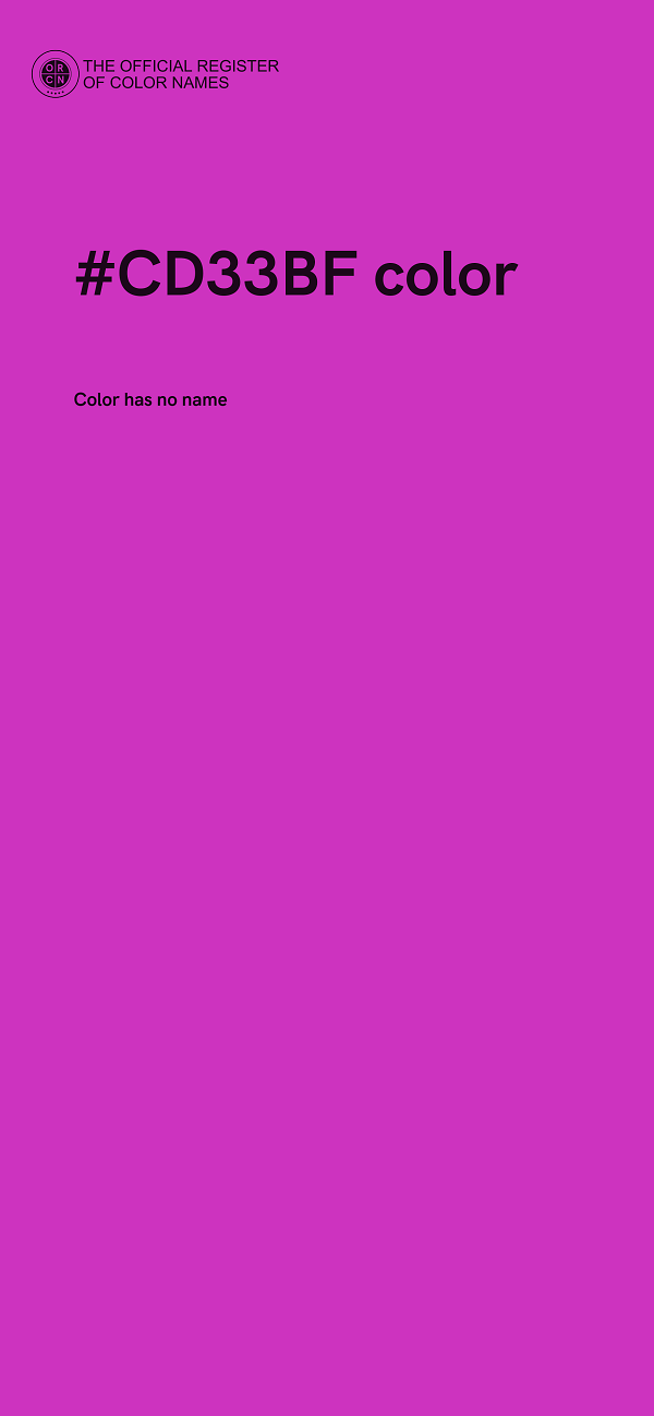 #CD33BF color image