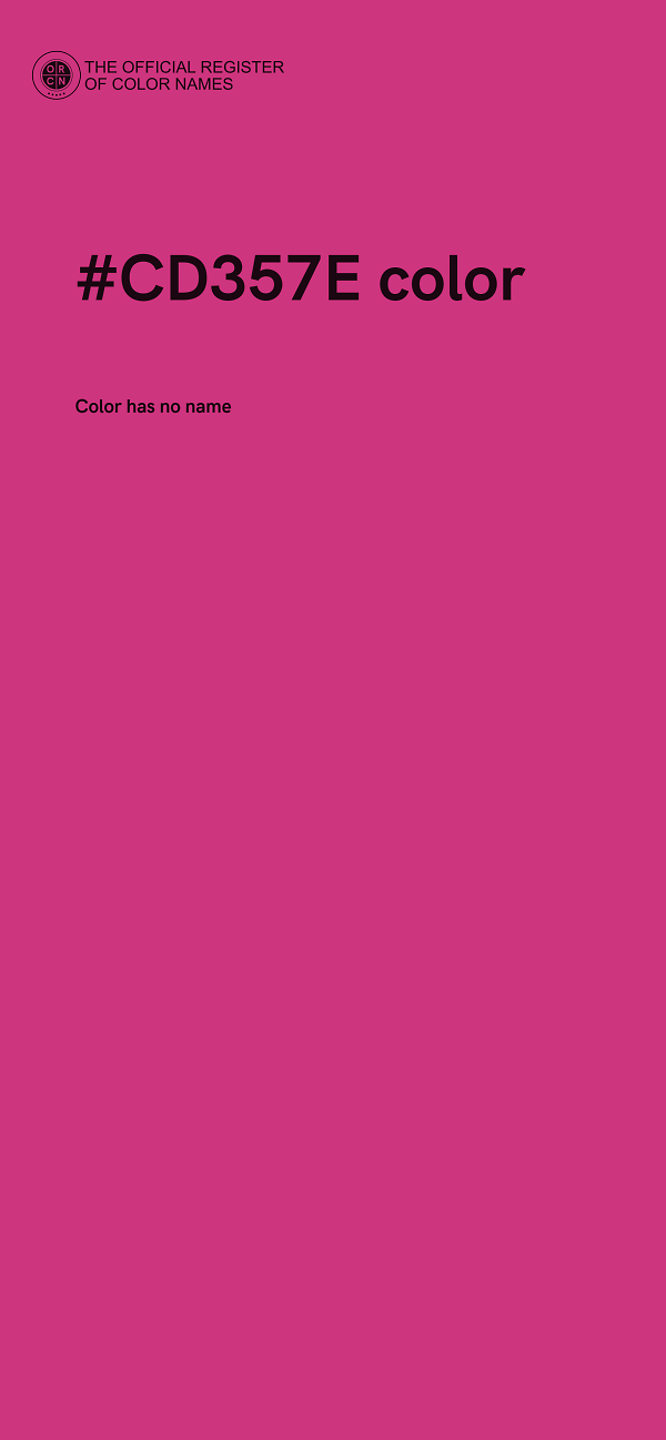 #CD357E color image