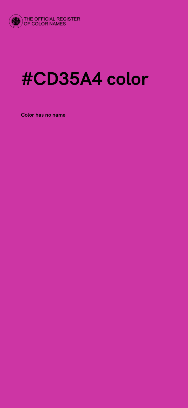 #CD35A4 color image