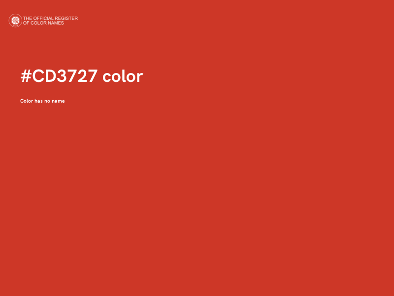 #CD3727 color image