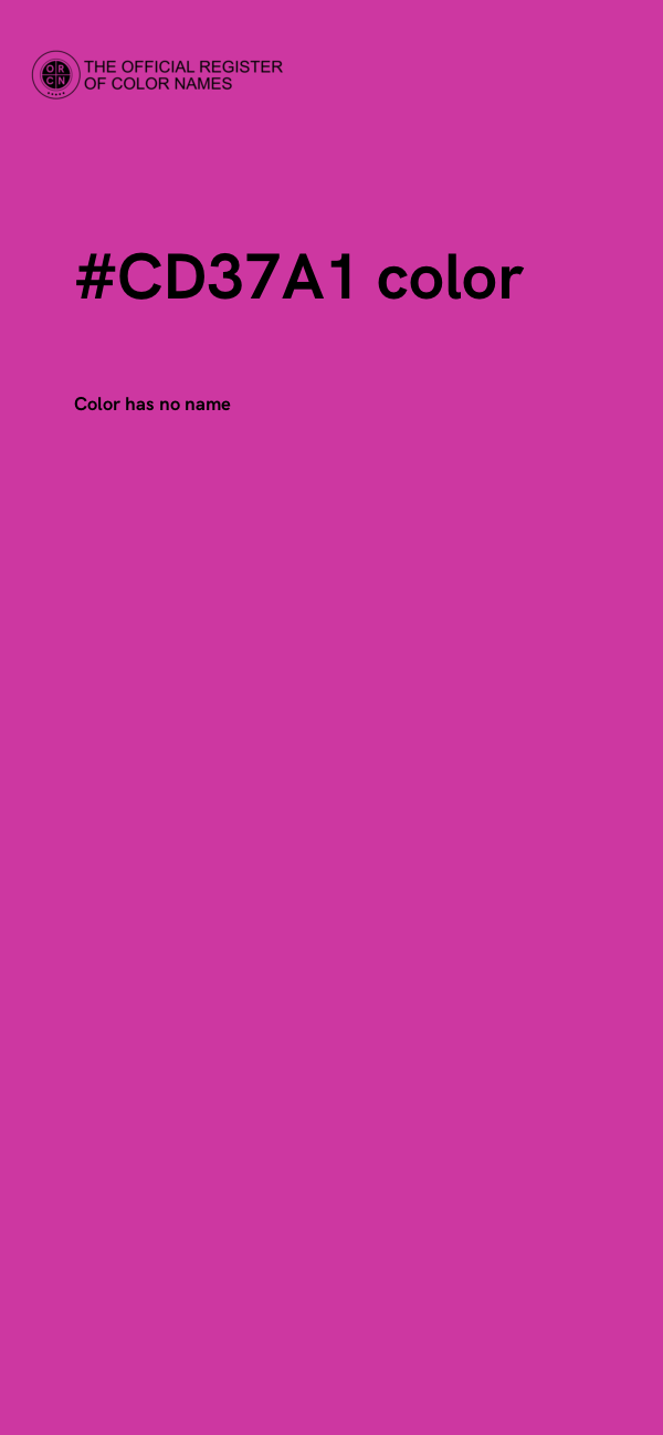 #CD37A1 color image