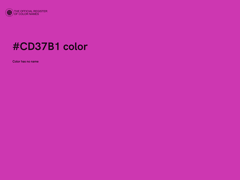 #CD37B1 color image