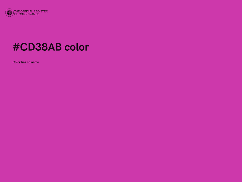 #CD38AB color image