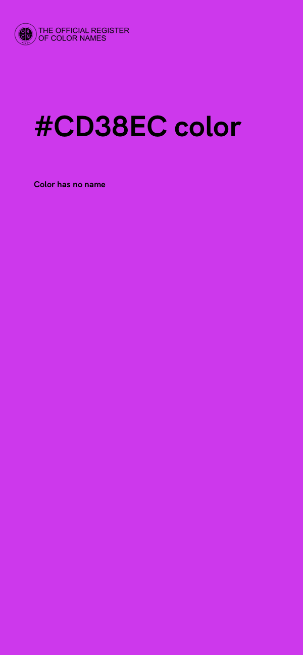 #CD38EC color image
