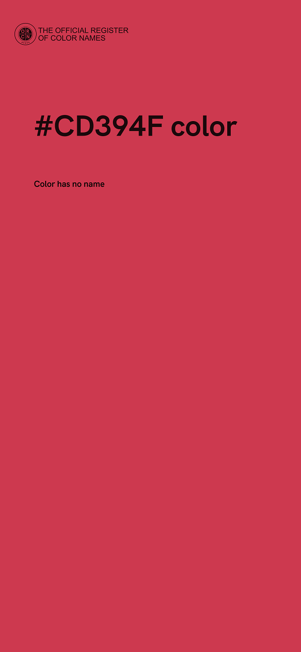#CD394F color image