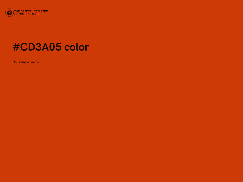 #CD3A05 color image