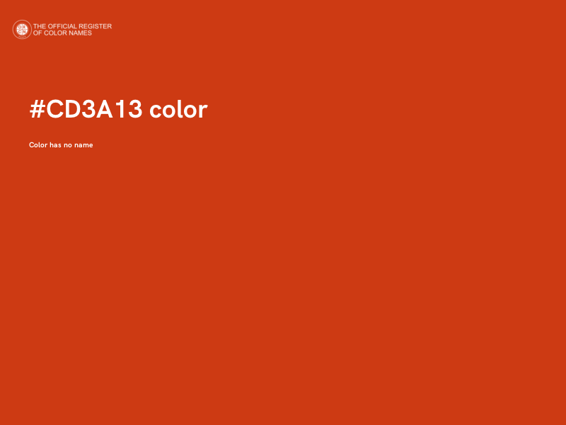 #CD3A13 color image