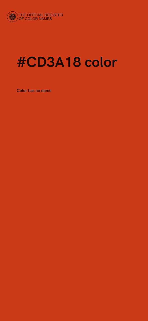 #CD3A18 color image