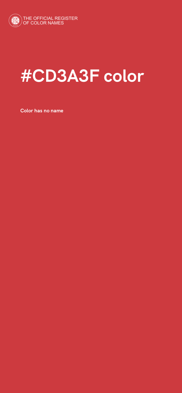 #CD3A3F color image