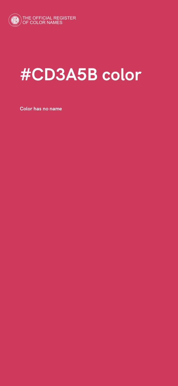 #CD3A5B color image
