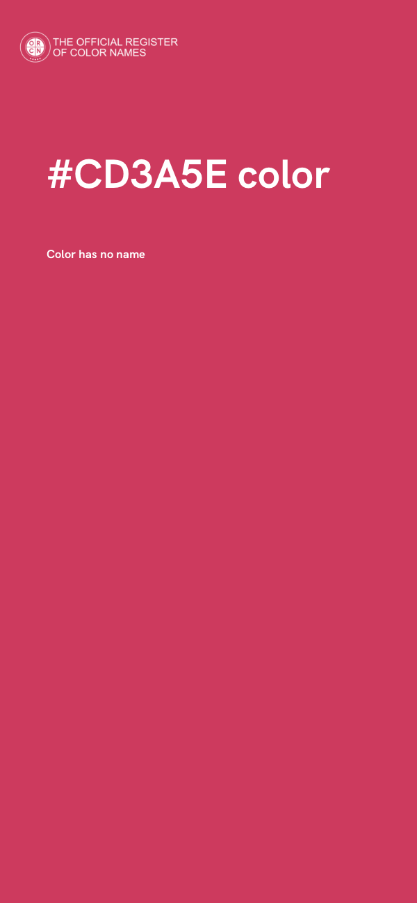 #CD3A5E color image