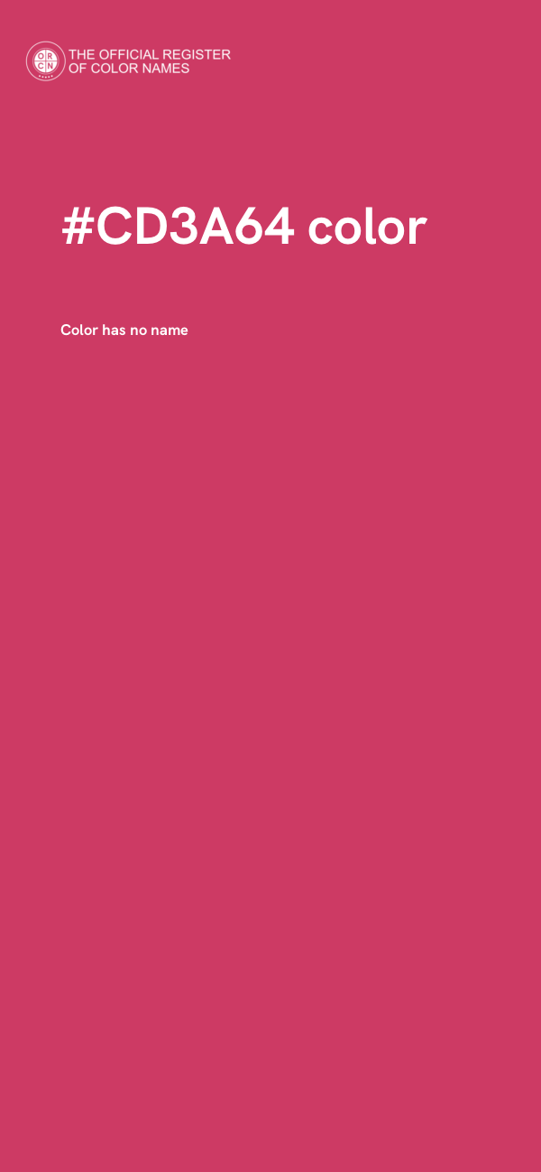 #CD3A64 color image