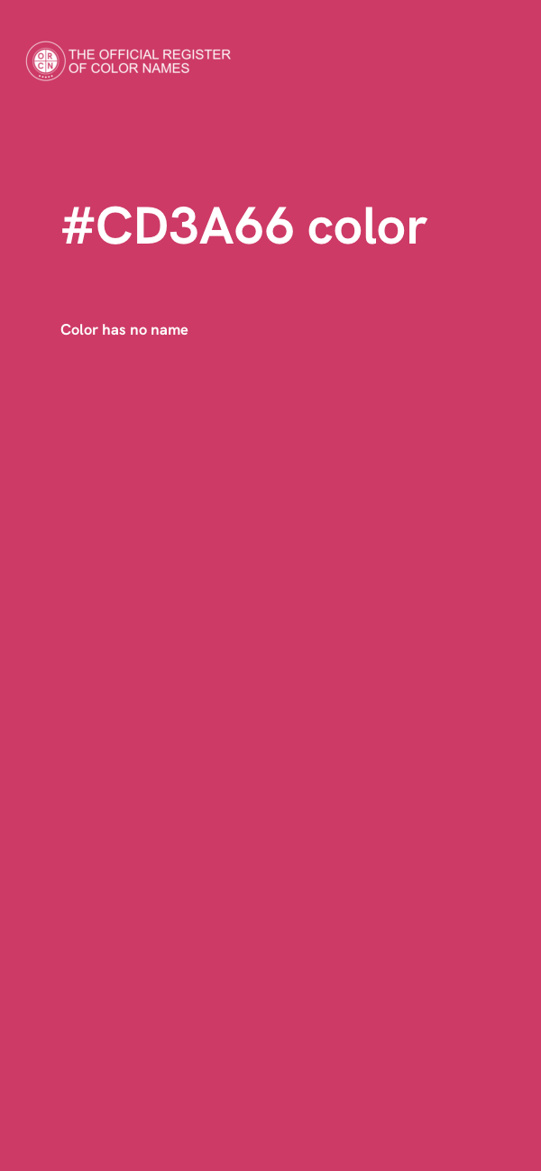 #CD3A66 color image