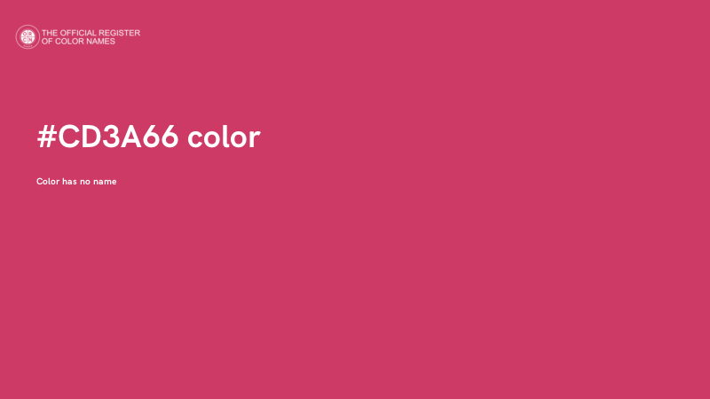 #CD3A66 color image