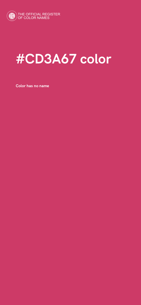 #CD3A67 color image