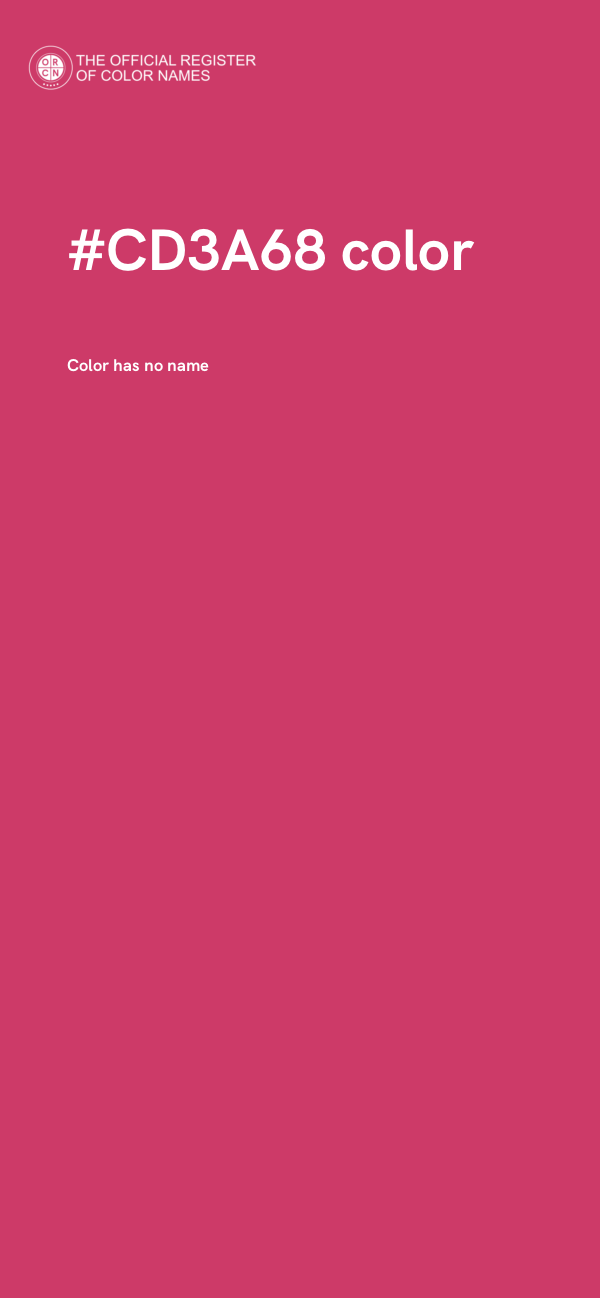 #CD3A68 color image