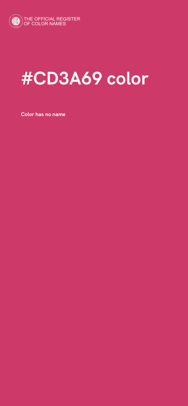 #CD3A69 color image