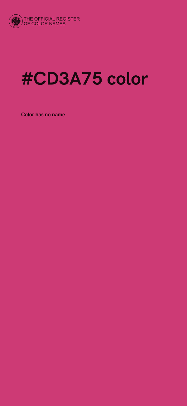#CD3A75 color image