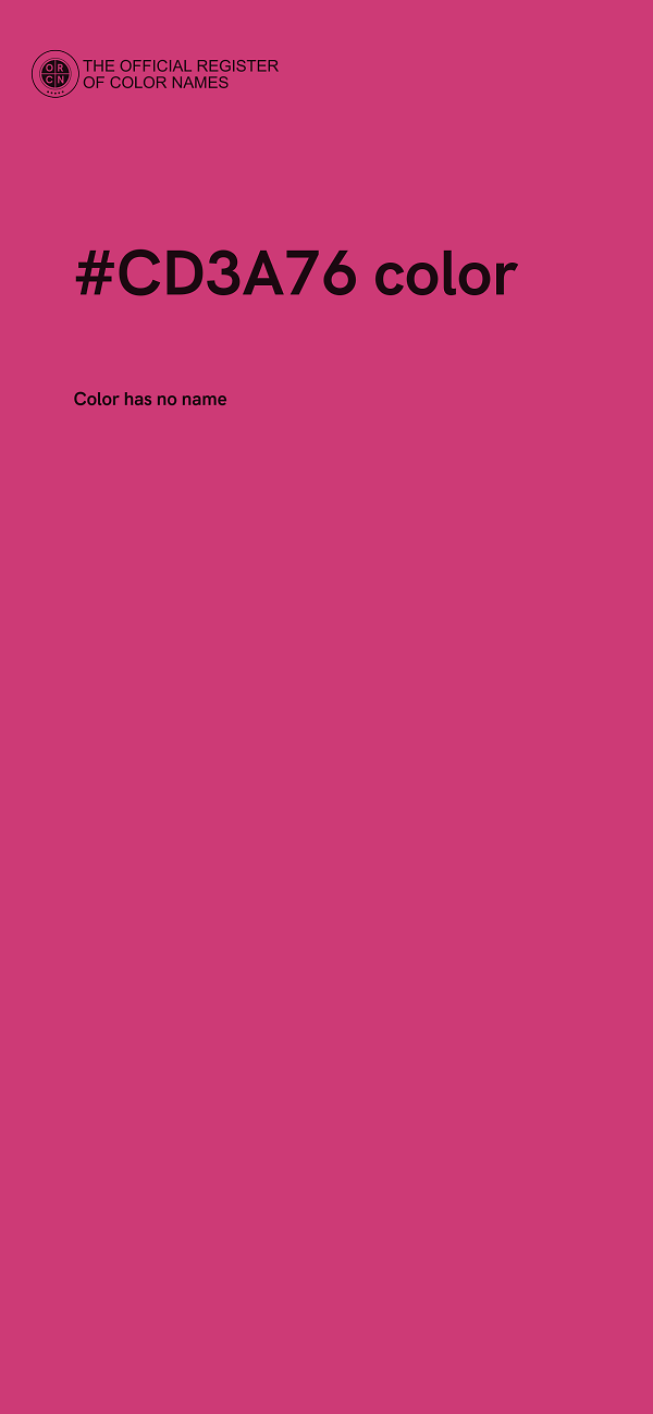 #CD3A76 color image