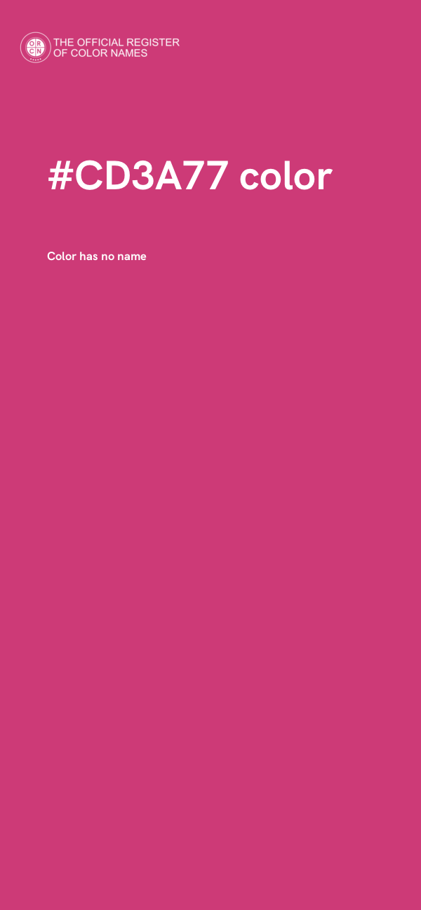 #CD3A77 color image