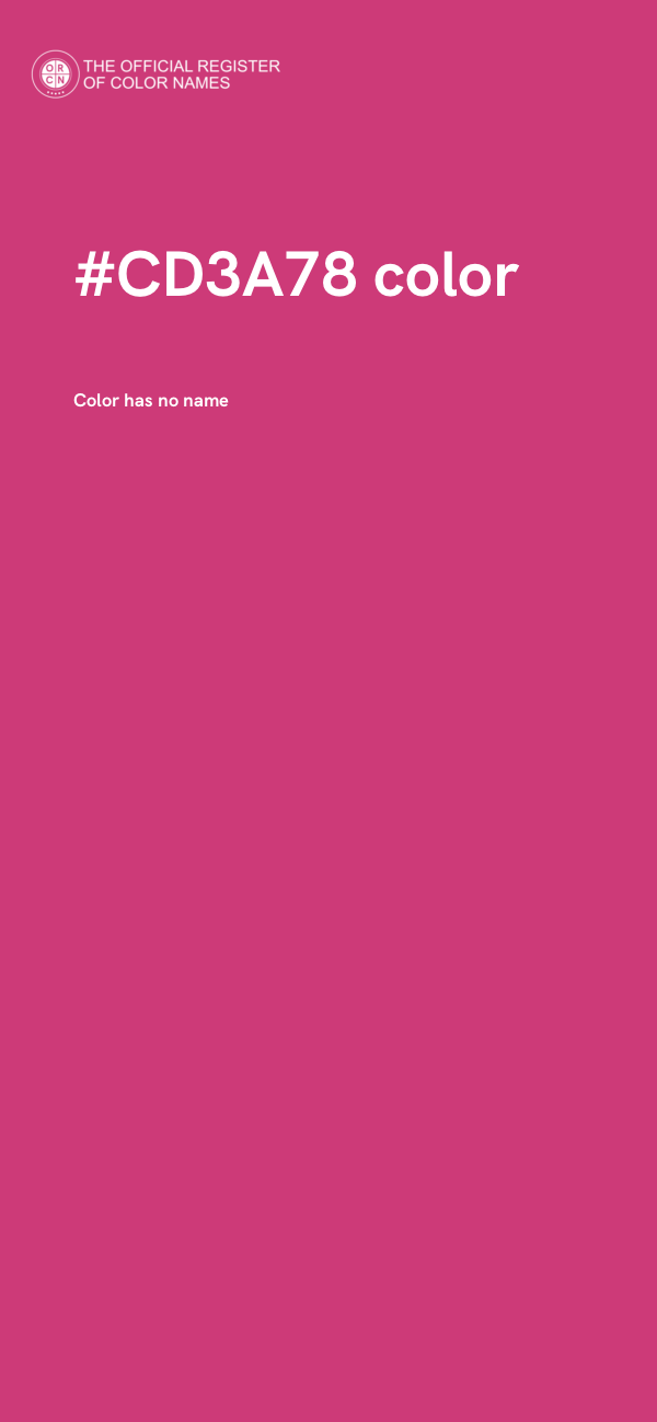 #CD3A78 color image